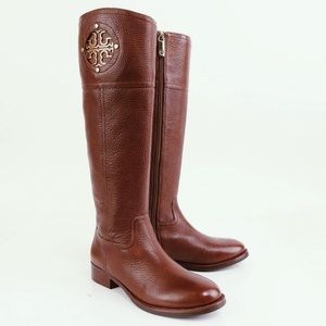 Tory Burch Kiernan Leather Riding Boot